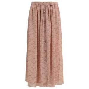 Kristina Ti Half circle Skirt with foliage print