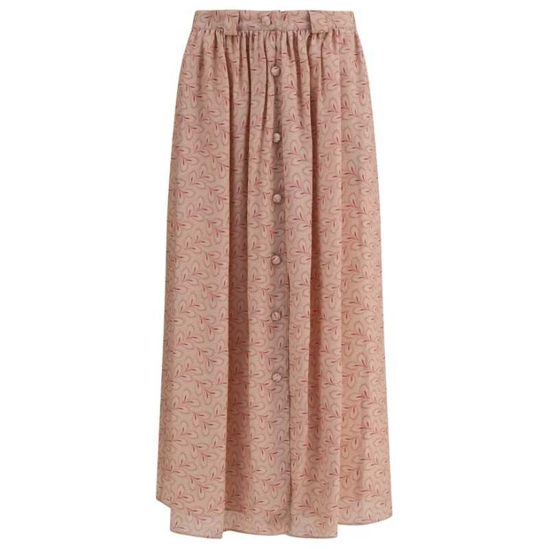 Kristina Ti Half circle Skirt with foliage print, theFeinheit