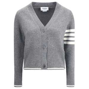 Thom Browne Virgin wool Cardigan with embrodery geese