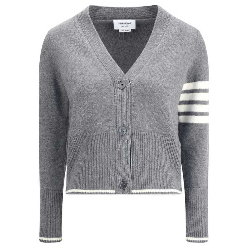 Thom Browne Virgin wool Cardigan with embrodery geese, theFeinheit