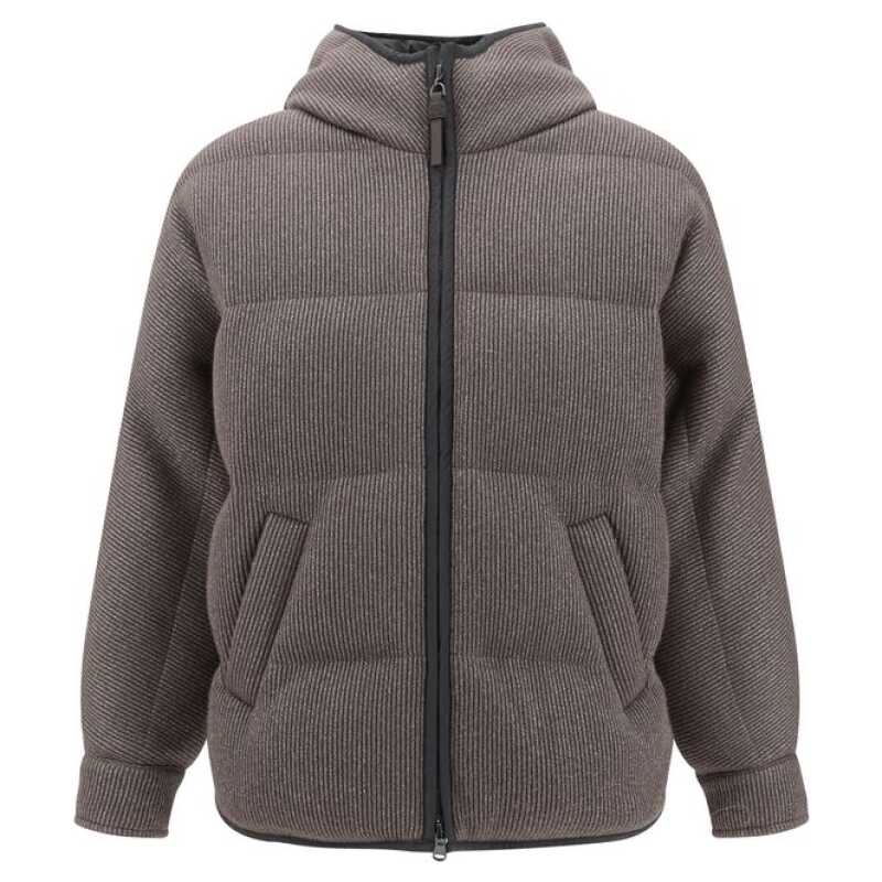 Brunello Cucinelli Lurex Down Jacket, theFeinheit