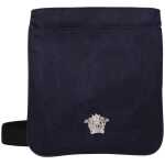 Versace Blue Fabric Crossbody Bags