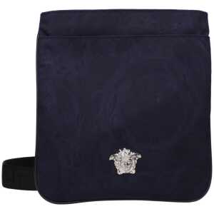 Versace Blue Fabric Crossbody Bags