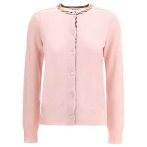 Burberry Check collar wool Cardigan