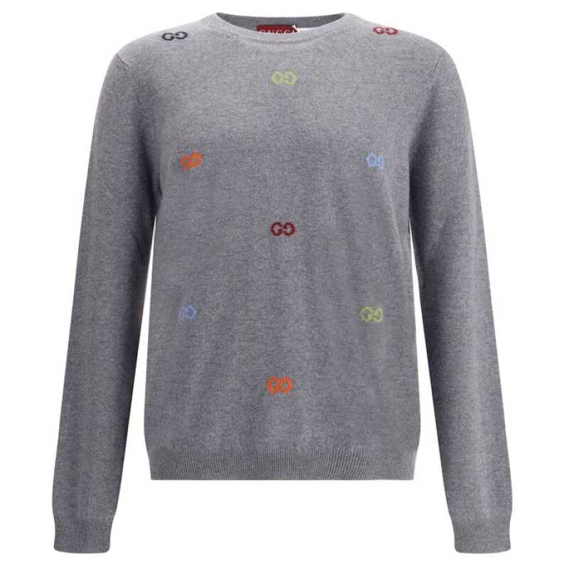 Gucci Multicolor logo cashmere Sweater, theFeinheit