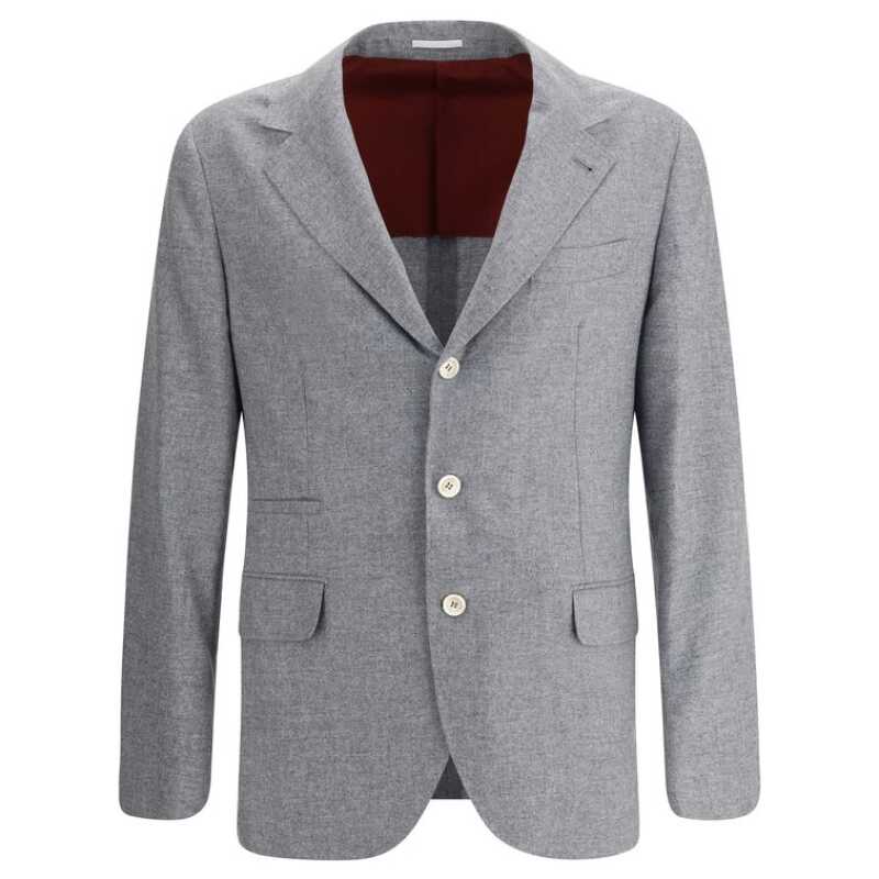 Brunello Cucinelli Cashmere and silk flannel Blazer, theFeinheit