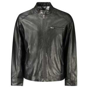 Guess Jeans Black Polyethylene Jacket
