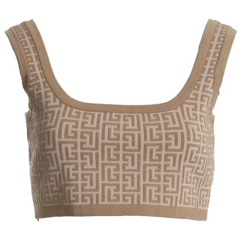 Balmain Beige Wool Tops &amp; T-Shirt, theFeinheit
