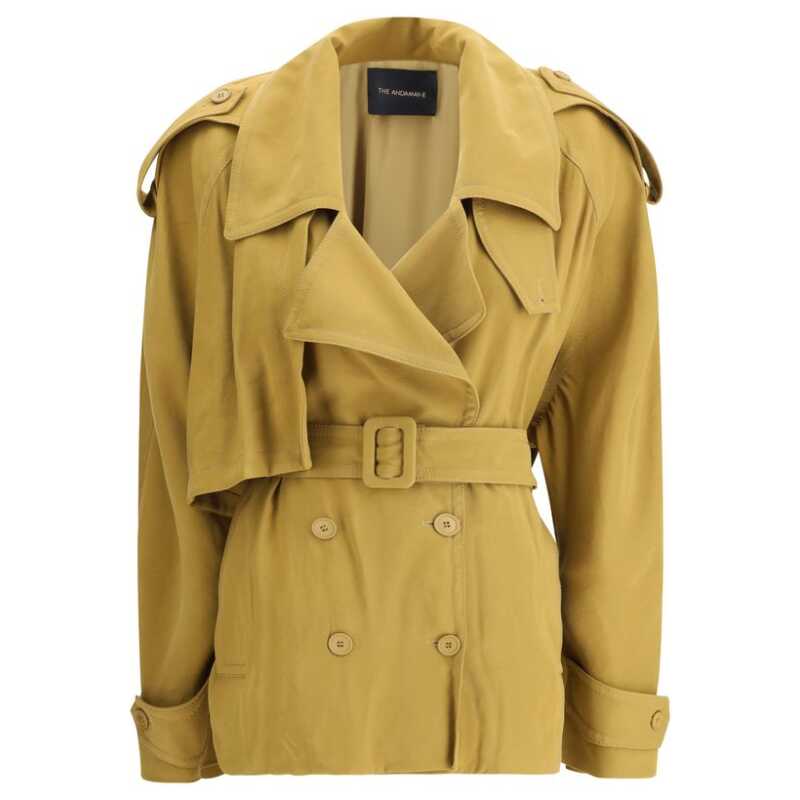 The Andamane Double-breasted Short Trench Coat, theFeinheit
