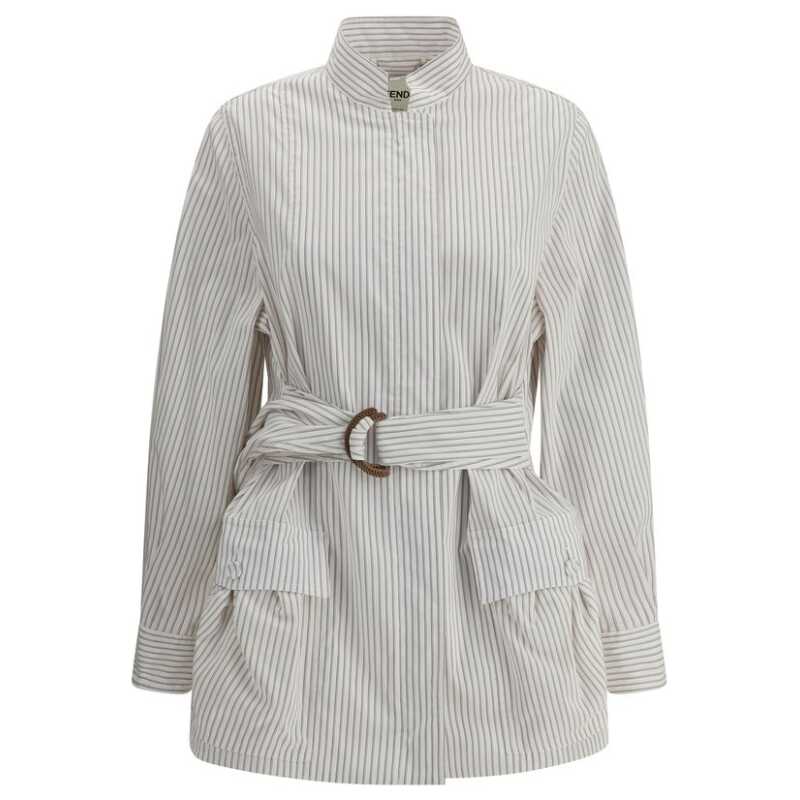 Fendi Striped Shirt Jacket, theFeinheit