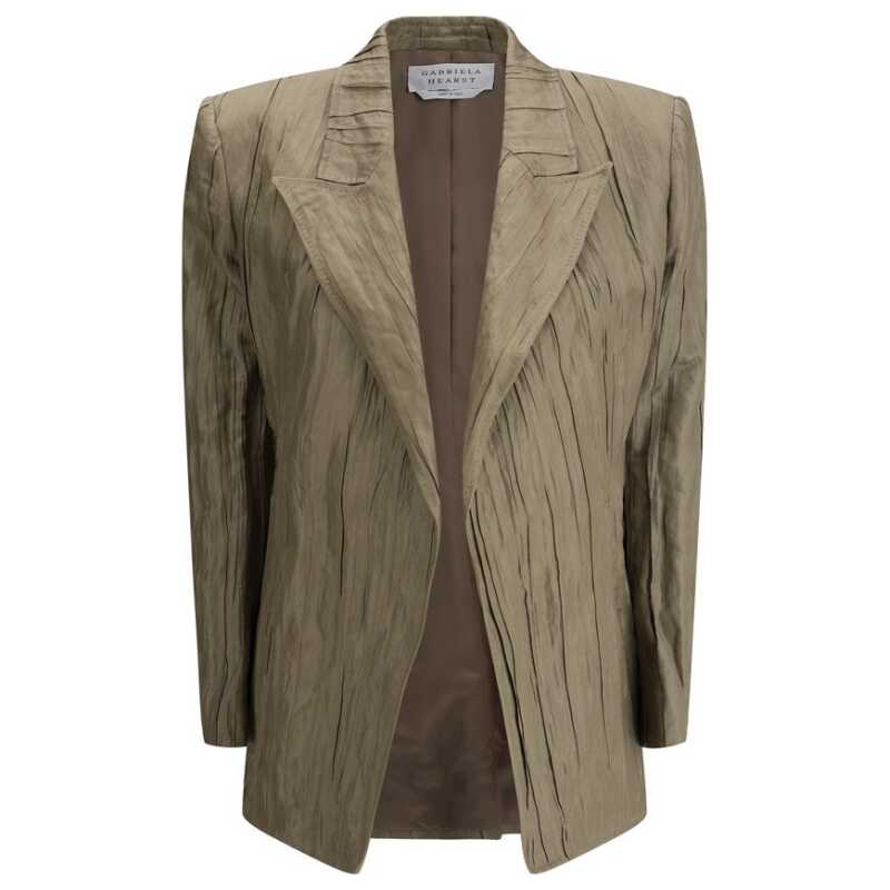 Gabriela Hearst Ruched silk Mairi Blazer, theFeinheit