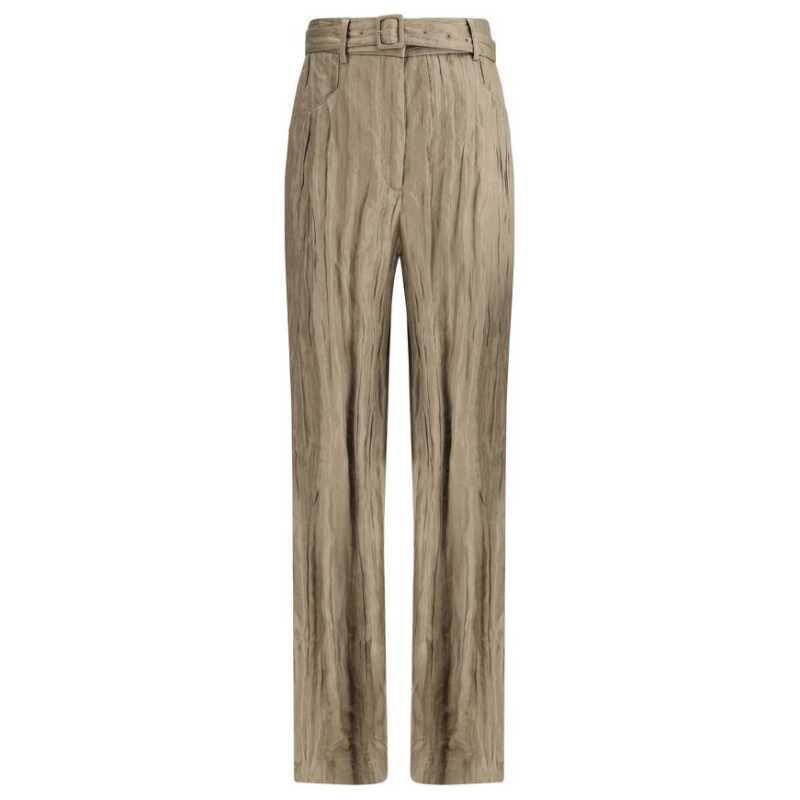 Gabriela Hearst Ruched silk Norman Pants, theFeinheit