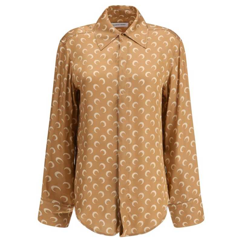 Marine Serre Satin Moon Shirt, theFeinheit