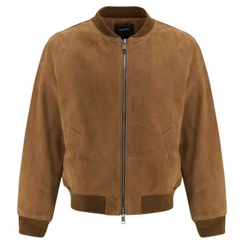 Yves Salomon Suede Bomber Jacket, theFeinheit