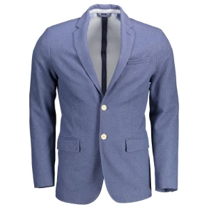 Gant Blue Cotton Men Jacket