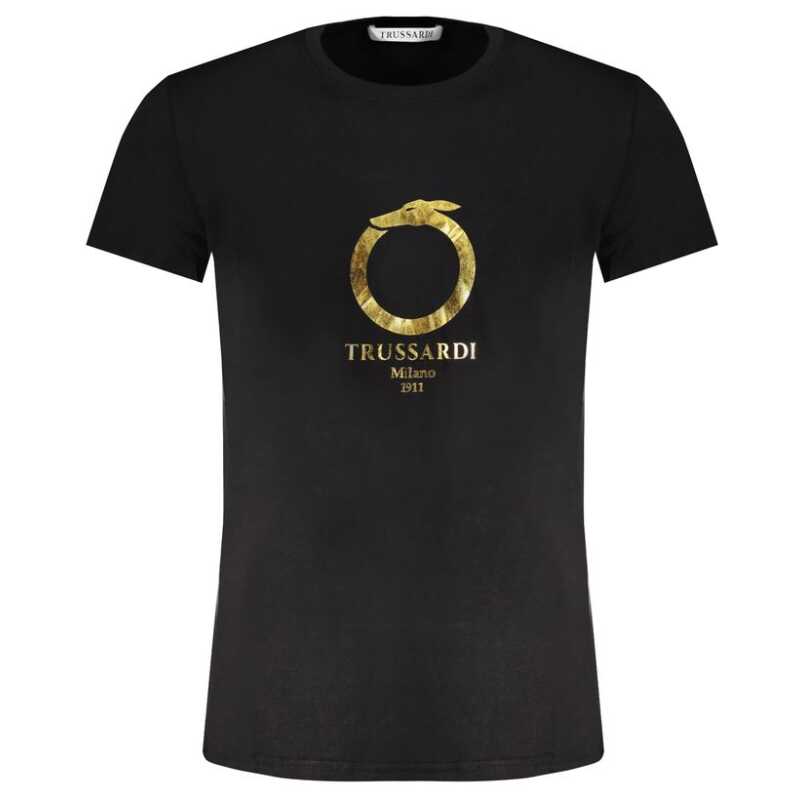 Trussardi Black Cotton T-Shirt, theFeinheit