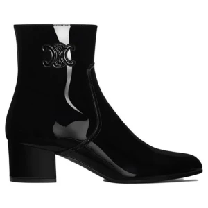 Celine Triomphe Zipped Leather Boots