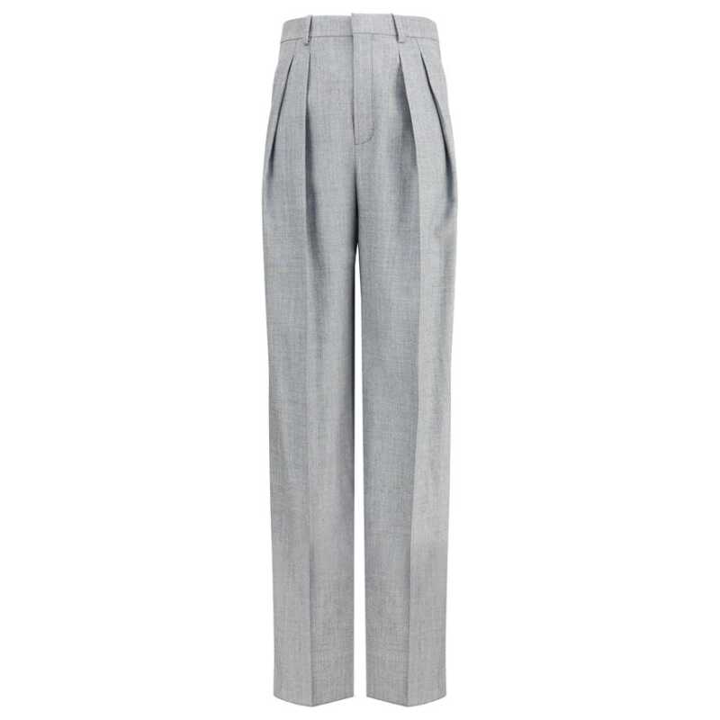 Saint Laurent Wool wide leg Pants, theFeinheit