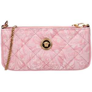 Versace Pink Fabric Crossbody Bags