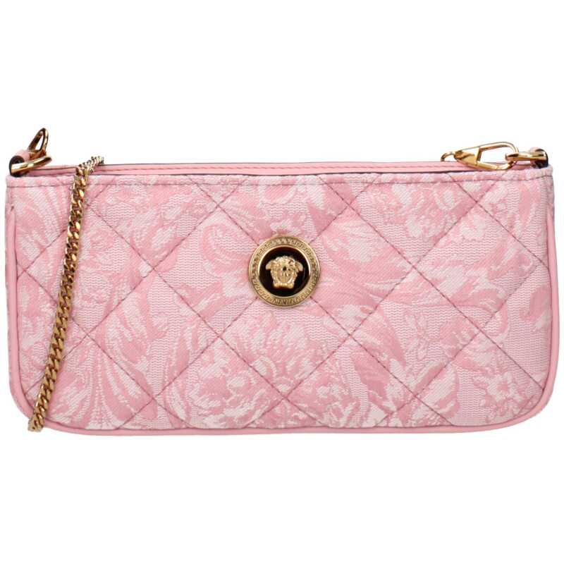 Versace Pink Fabric Crossbody Bags, theFeinheit