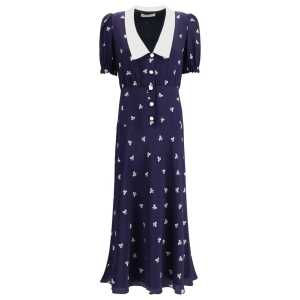 Alessandra Rich Bow patterned Dress