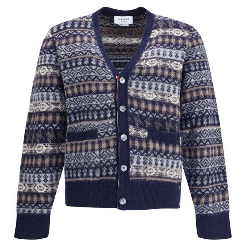 Thom Browne FUN MIX FAIRISLE FLOAT JACQUARD RELAXED, theFeinheit