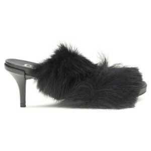 Pedro García Fur-trimmed mules Sandals