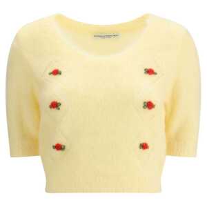 Alessandra Rich Short sleeve mohair Sweater