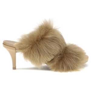 Pedro García Fur-trimmed mules Sandals
