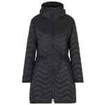 Emporio Armani ASV nylon wave-effect quilted jacket with bib front