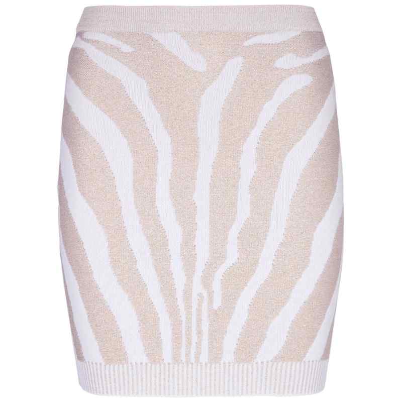 Balmain Zebra knit short skirt Balmain Zebra knit short skirt, theFeinheit