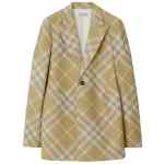 Burberry checked tailored single-breasted blazer