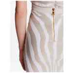 Balmain Zebra knit short skirt