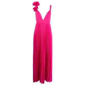 Parosh Palmer pleated maxi dress