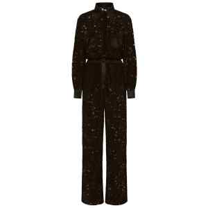 Dolce & Gabbana lace-trim long-sleeve jumpsuit