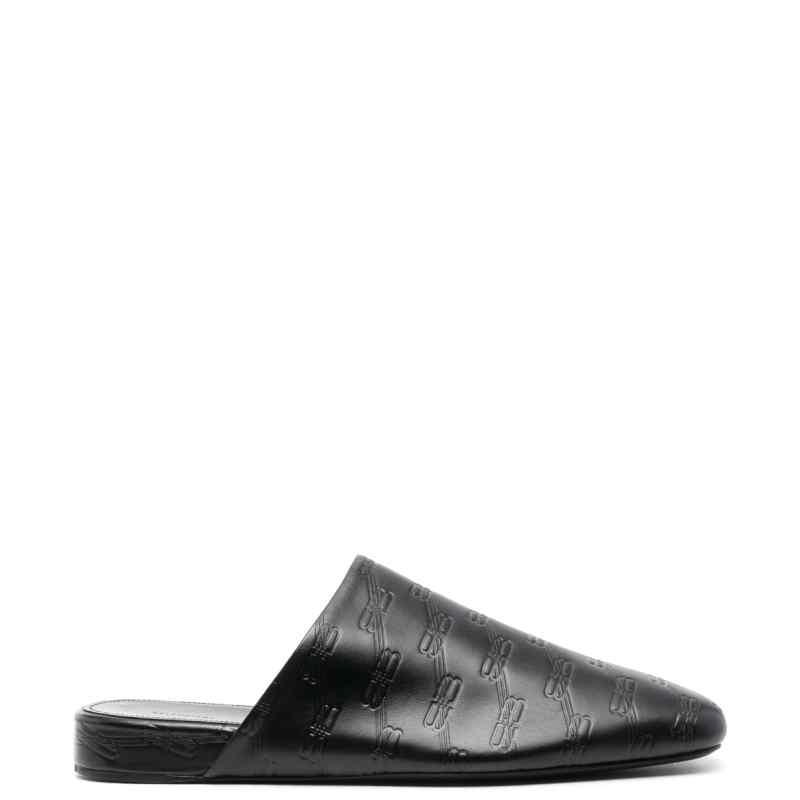 Balenciaga debossed-logo leather mules, theFeinheit