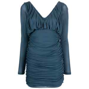 Saint Laurent draped mini dress