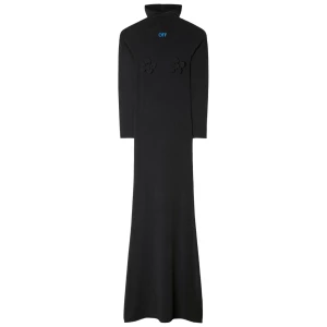 Off White High-neck long dress