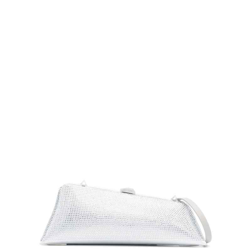 The Attico Long Night crystal-embellished clutch bag