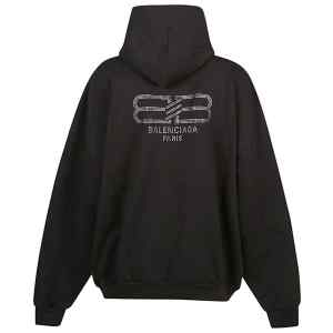 Balenciaga Bb strass cotton hoodie