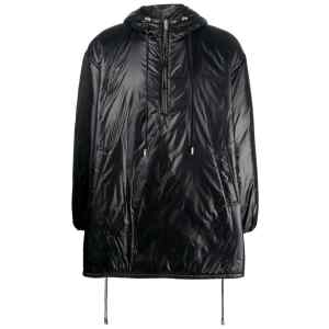 Saint Laurent Cassandre logo-embossed hooded raincoat