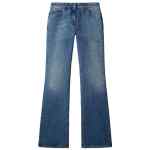 Off White Mid-rise flared jeans