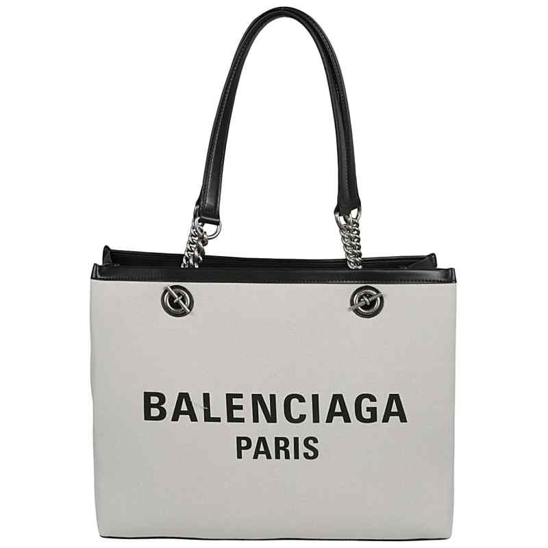 Balenciaga logo print canvas tote bag, theFeinheit