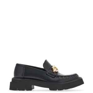 Ferragamo Gancini-buckle Leather Loafers