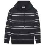 Saint Laurent striped cotton hoodie