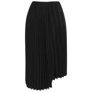 Saint Laurent Pleated Midi Skirt