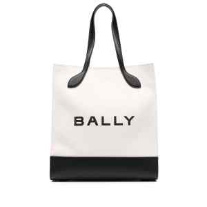 Bally logo print tote bag