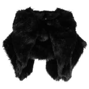 Comme Des Garcons Fur-design cropped blouse