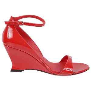 leather wedge sandals with open toe