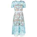 Self-Portrait Flared midi dress